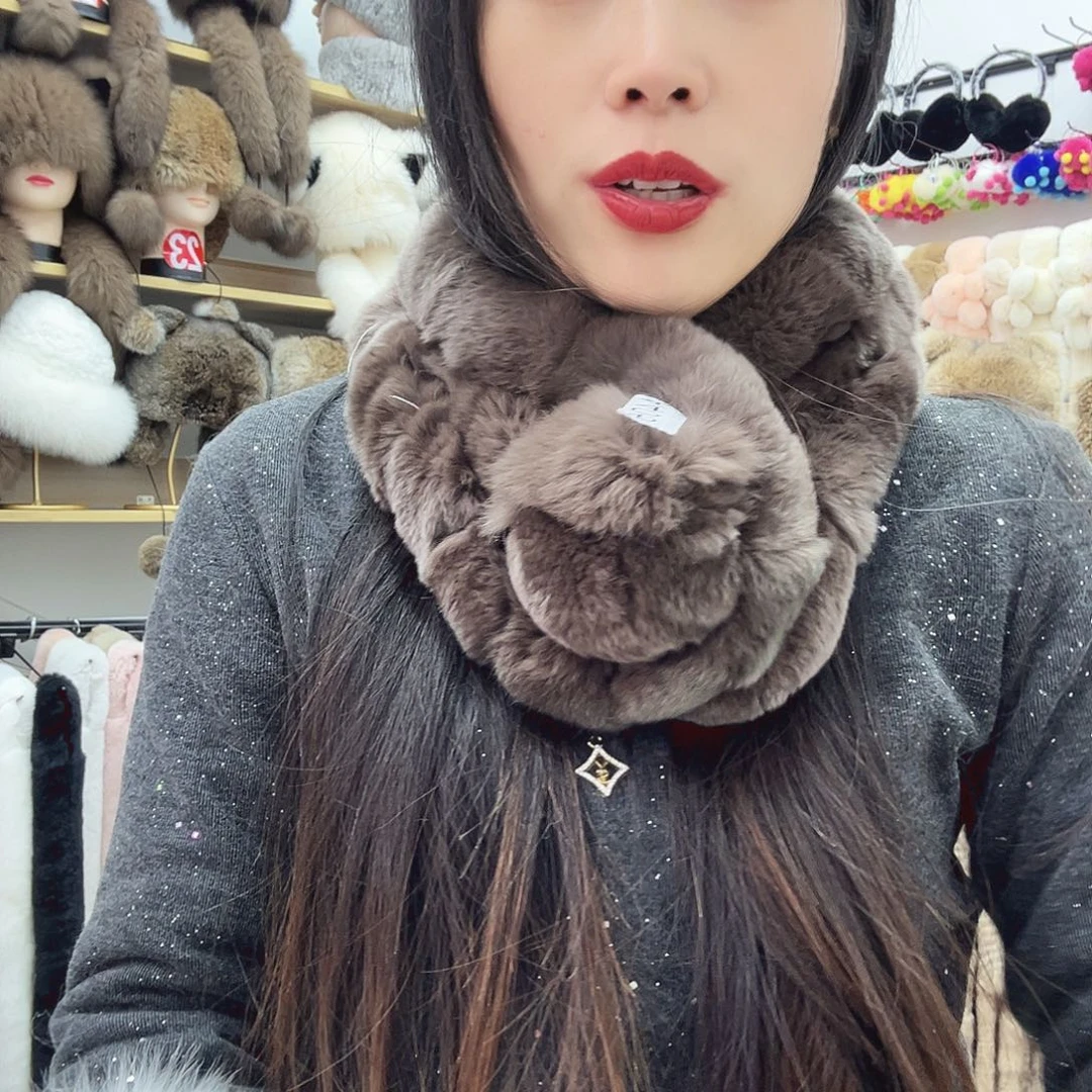 兔毛405巧克力色瑕疵