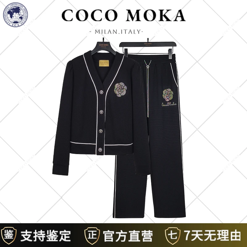 2025秋季新款长袖运动休闲套装女士时尚宽松烫钻潮流【TZ021】