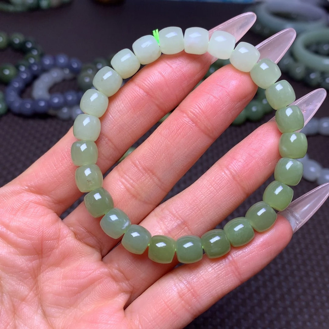 未镶嵌手串和田玉卡8