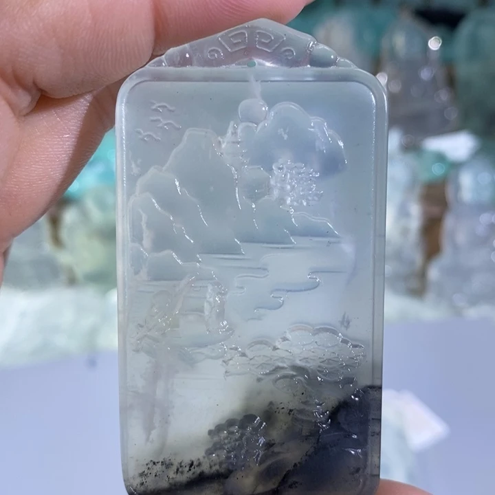 岫玉吊坠未镶嵌吊坠