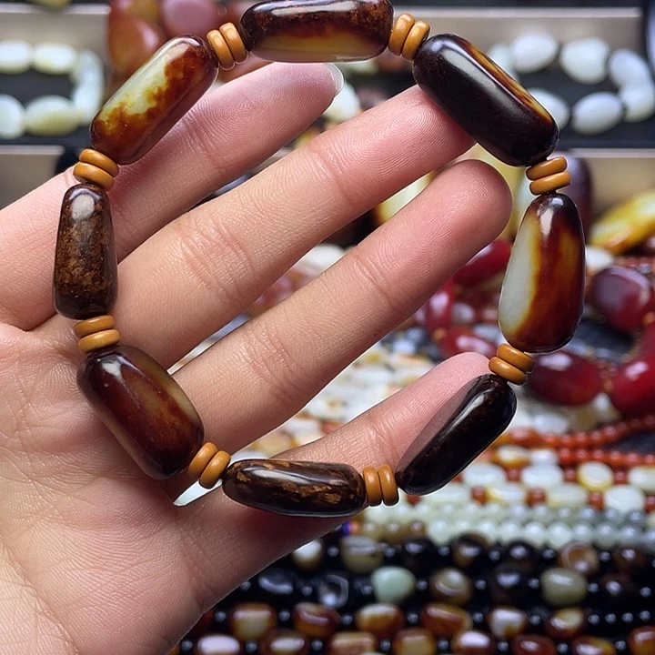 和田玉未镶嵌手链