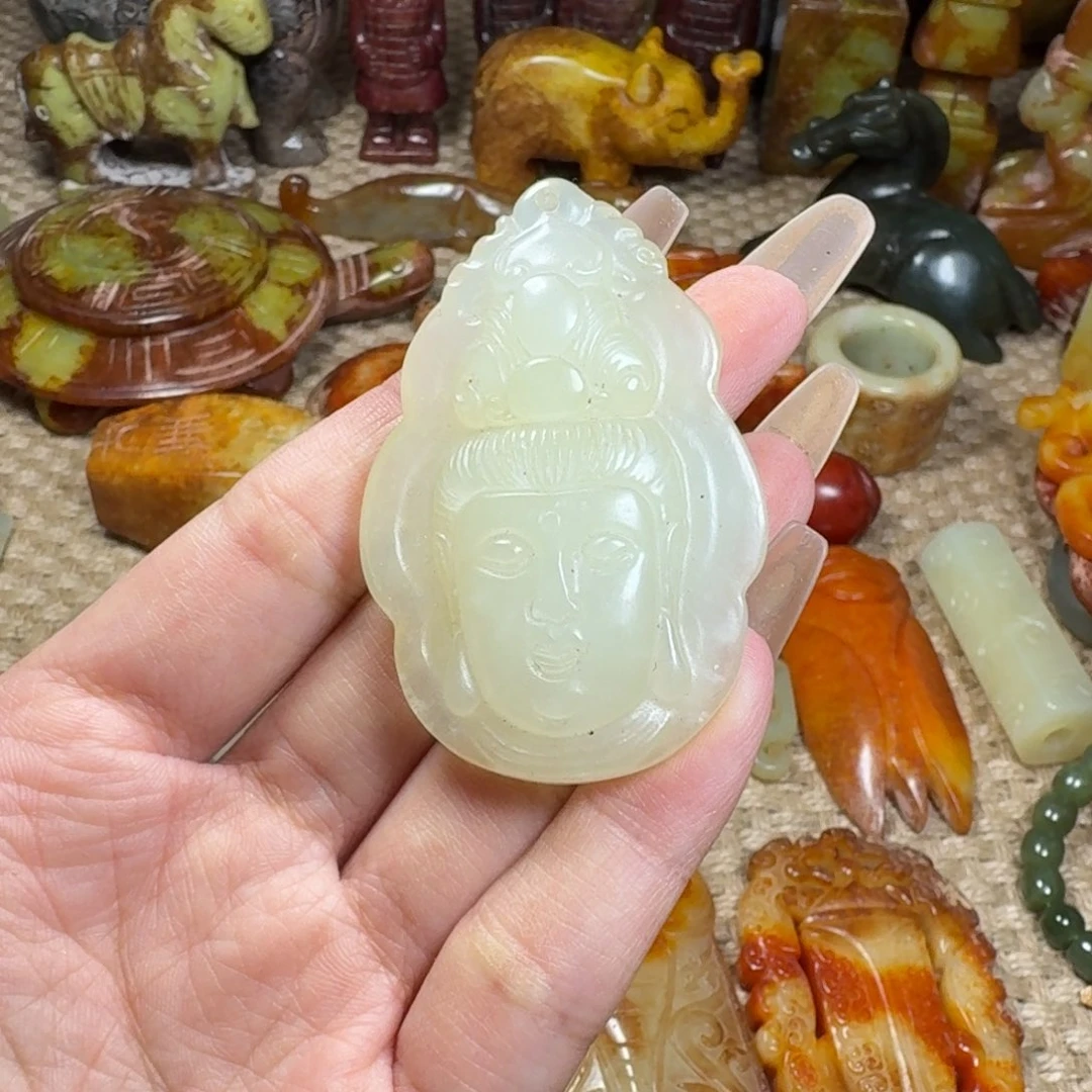 吊坠白玉菩提挂件