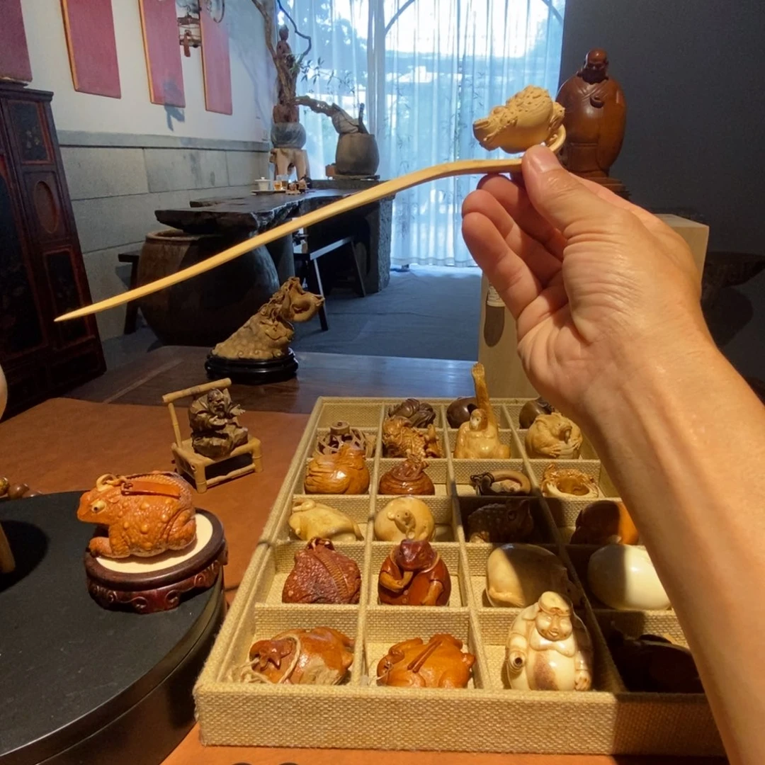 黄杨木一飞冲天，金蟾！