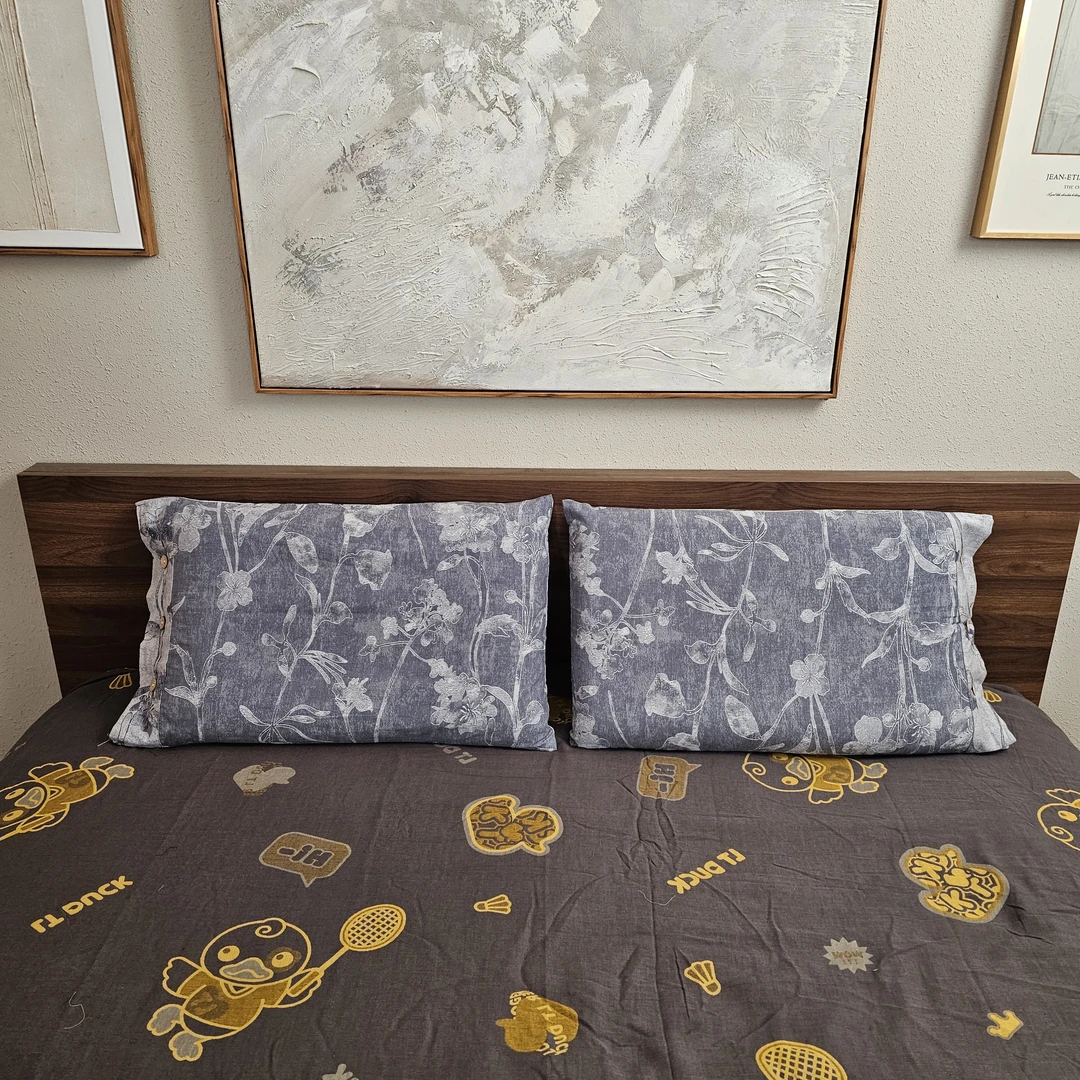 【水墨夕雾-枕套】双层纱枕套一对装（48*74cm）