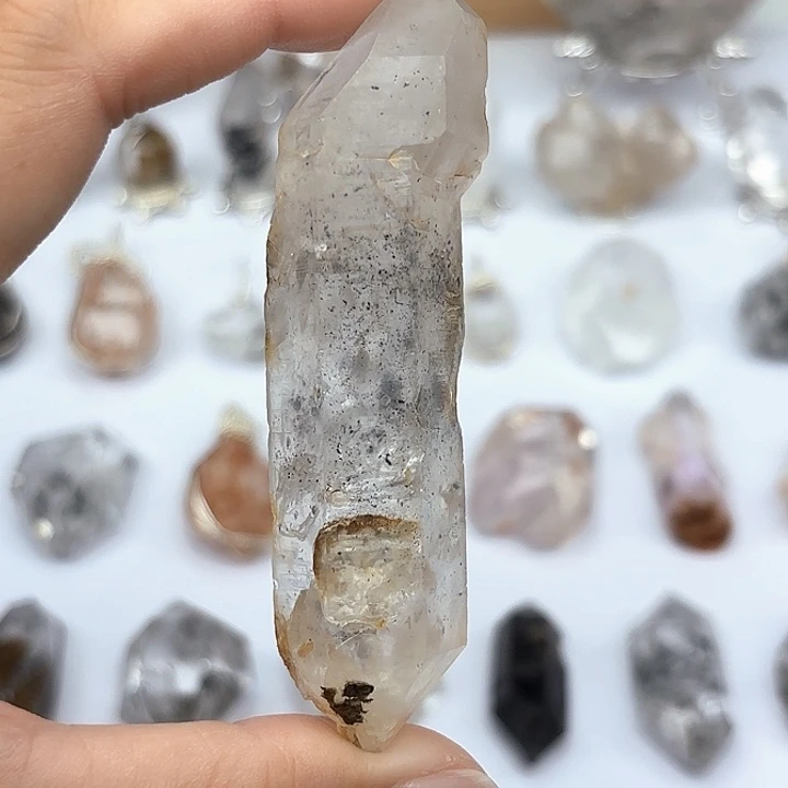未镶嵌颈饰水晶长条闪灵钻82mm+