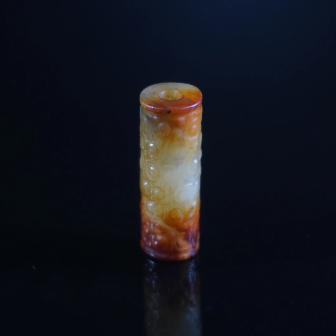 明代和田玉勾云纹勒子/HY037046/金玉良缘/槐荫山房