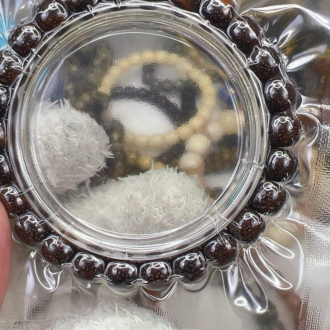 手串星月菩提81王者黑金玉华星月菩提单圈0.9