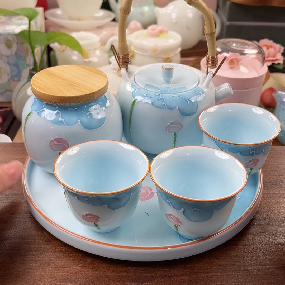 瓷片精美茶具孤品捡漏局