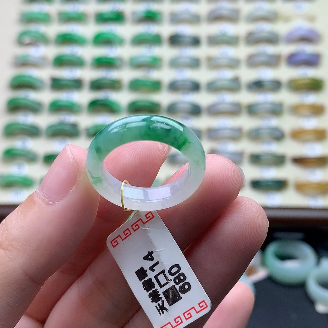 翡翠未镶嵌戒圈港14