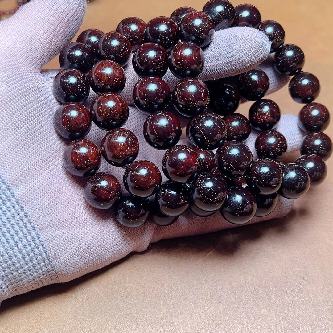 小叶紫檀手串/手链1.5满金星