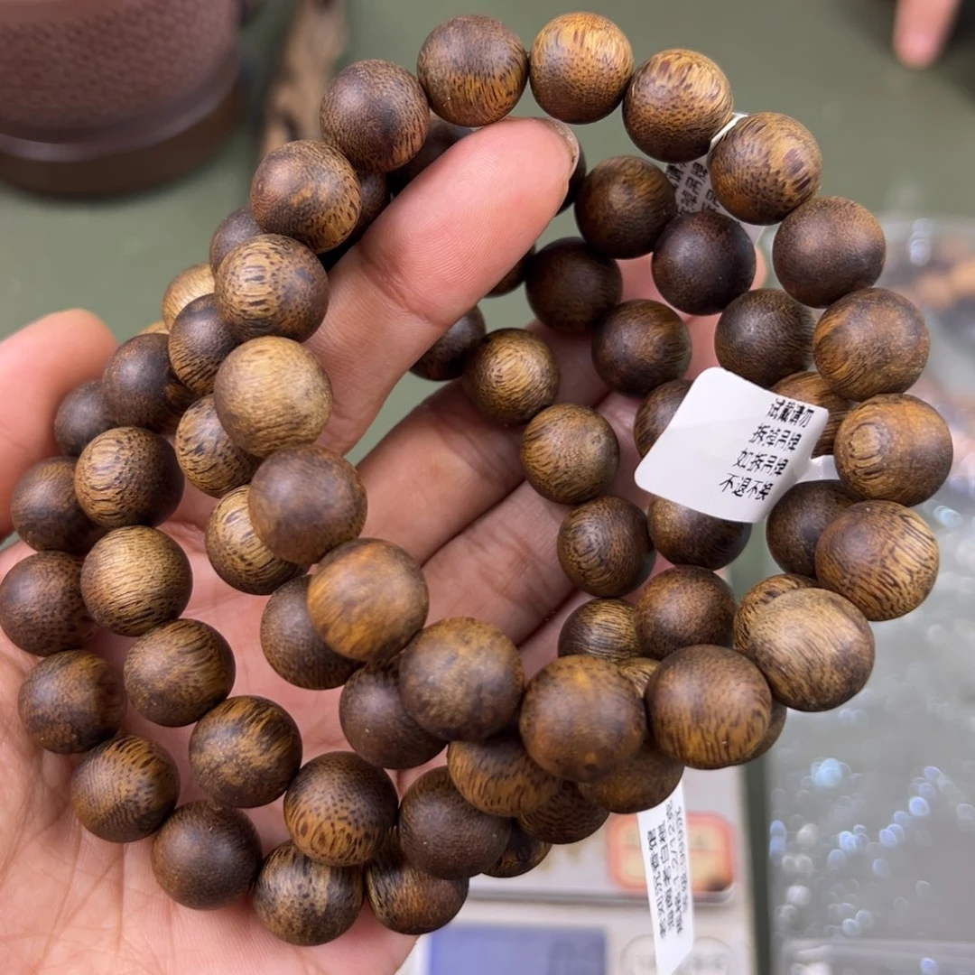 手串沉香海南老白棋卡1.2/12g单圈多样性发一