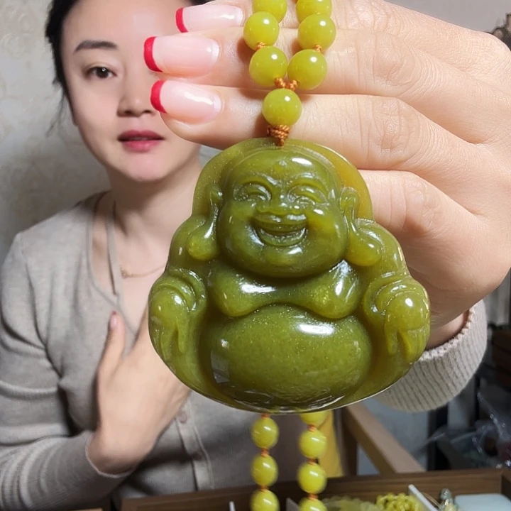 岫玉吊坠(赠链)未镶嵌