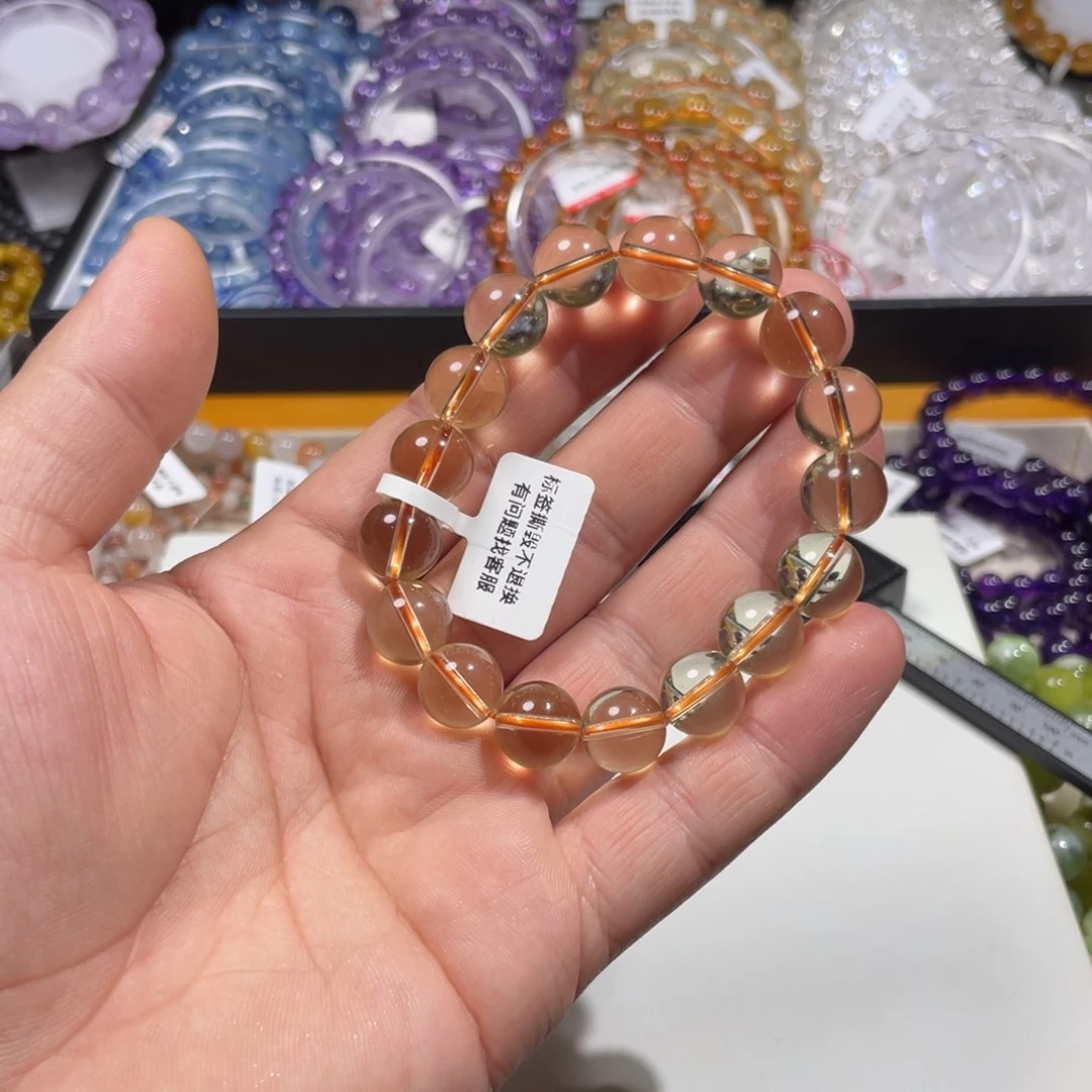 未镶嵌水晶手链高品净体黄水12.3