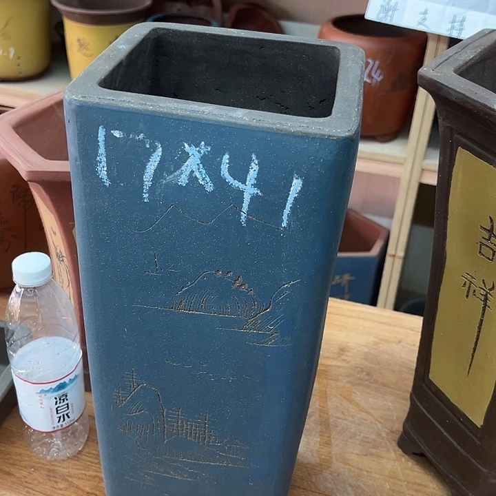 紫砂花盆，透气花盆