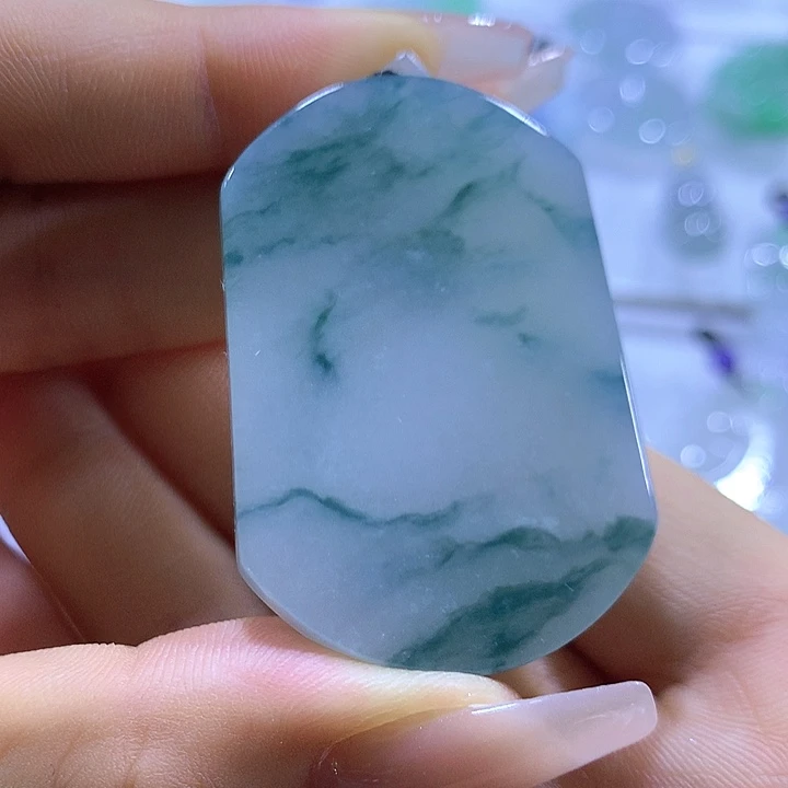 翡翠未镶嵌颈饰天然翡翠A货吊坠