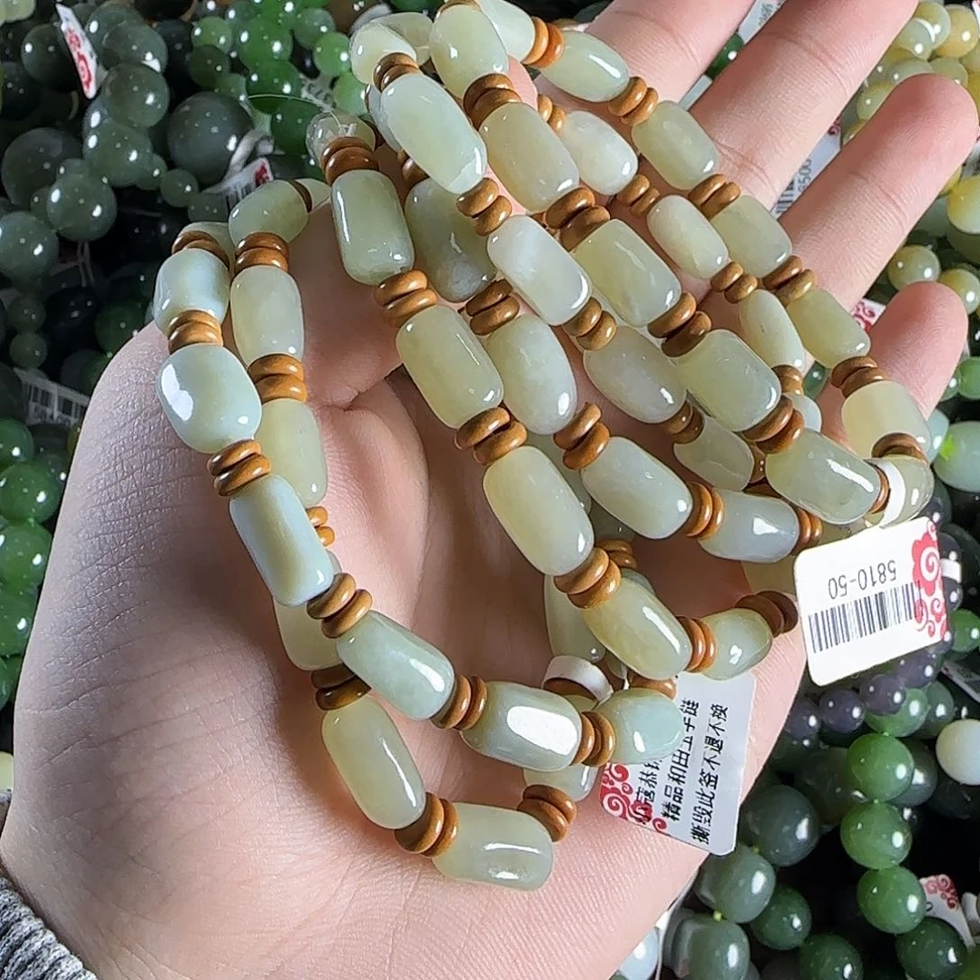 和田玉手链未镶嵌随机发一