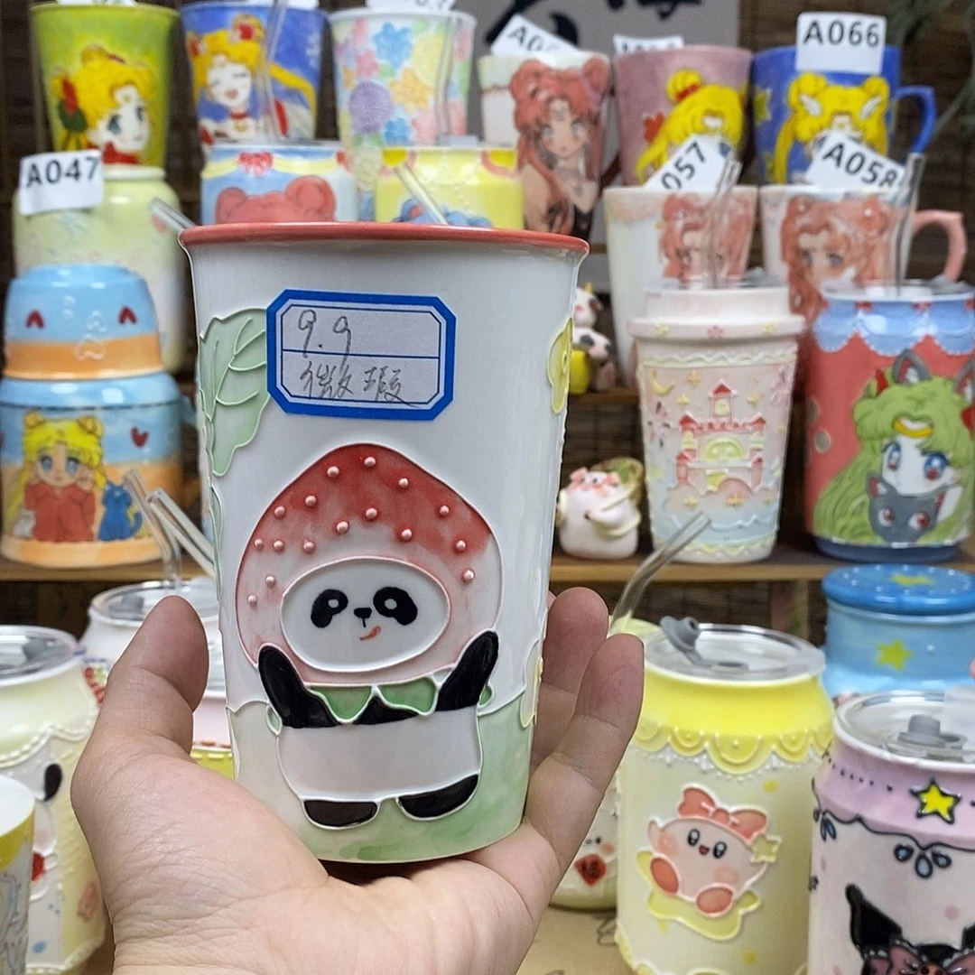 杯子景德镇陶瓷可爱杯