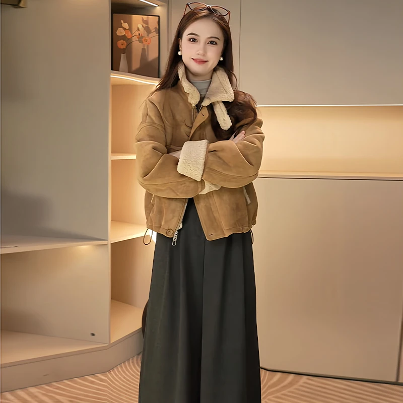 高级感韩版时尚短外套女2025年春秋新款休闲减龄气质夹克开衫上衣