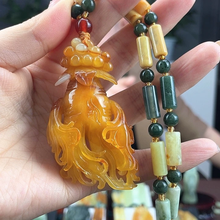 蛇纹石玉颈饰未镶嵌迟*