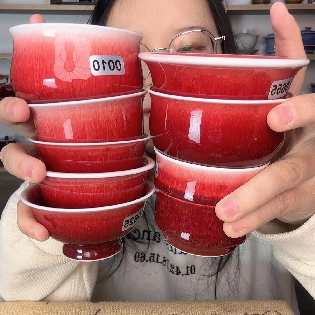 杯景德镇郎红陶瓷