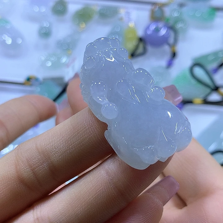 翡翠颈饰未镶嵌天然翡翠A货吊坠