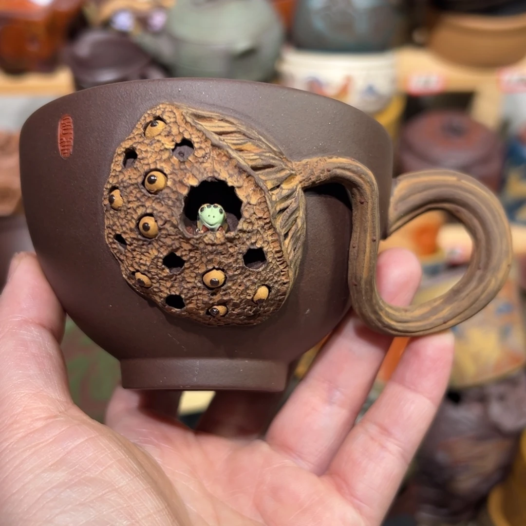 紫砂茶杯宜兴紫砂主人杯