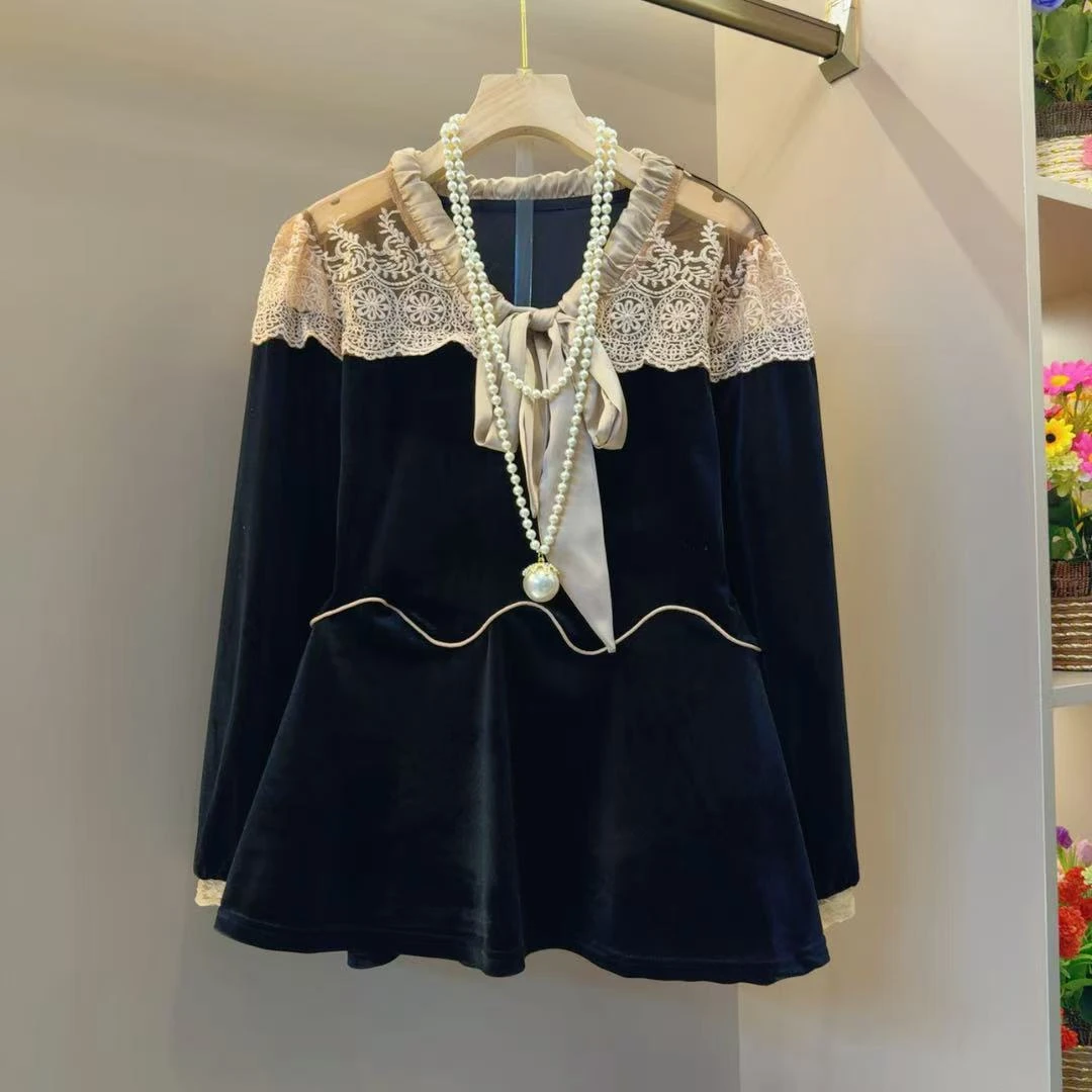 法式轻奢时髦欧货小众网红原创小衫衣长65左右