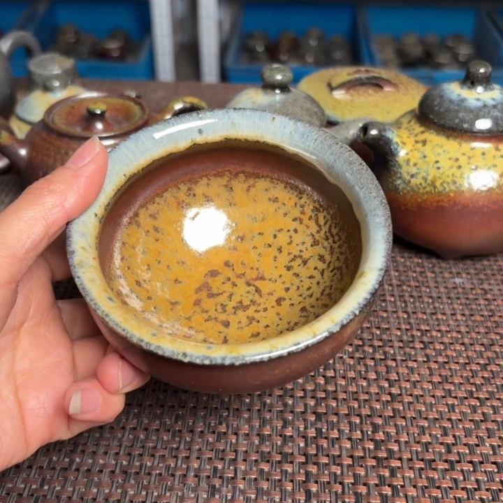 茶壶紫砂180 C金花撙杯