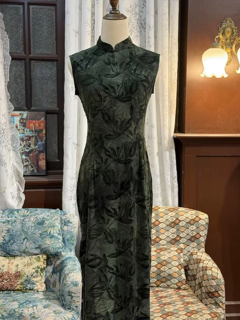 锦笙 | 岛风123cm改良新中式单层拉链款有弹力春夏日常可穿旗袍