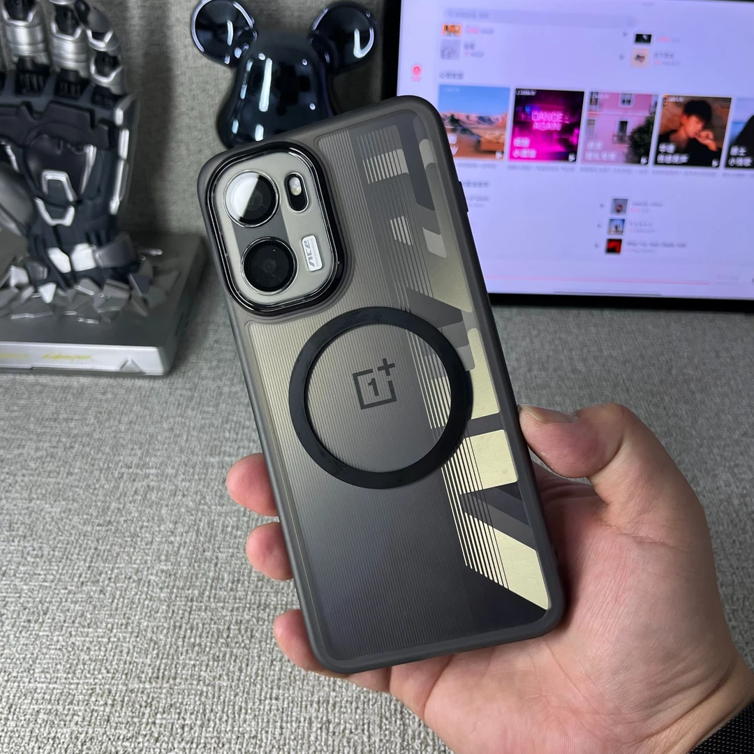 适用一加Ace6手机壳自带镜头膜DIY磁吸圈1+Ace6软壳全包保护套ce5