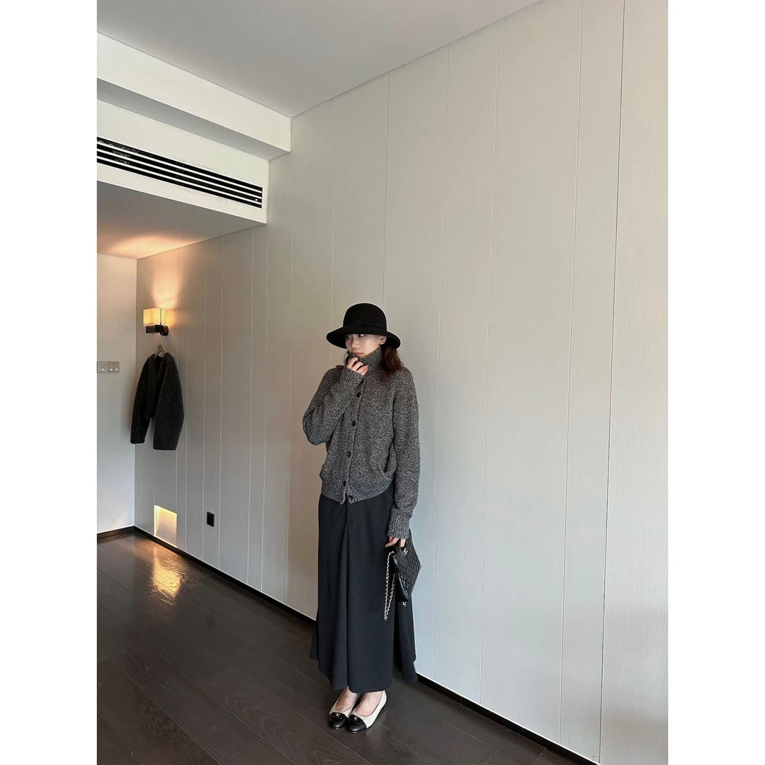 【NO退NO换】J-W2334#清冷千金既视感！韩系重磅针织"羊毛”开衫（福利