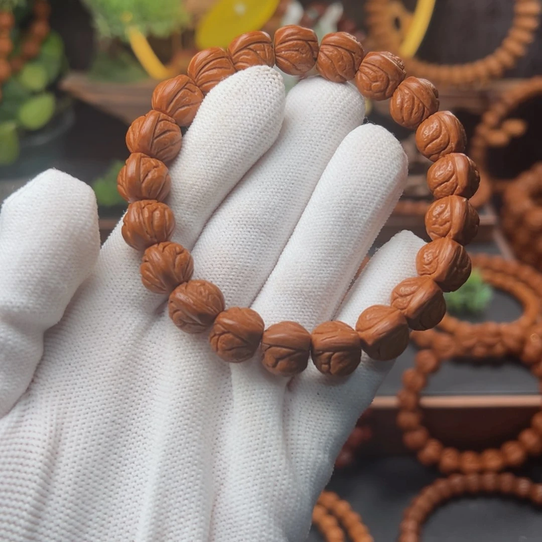 吊坠桃核1.2玉龙脊手串