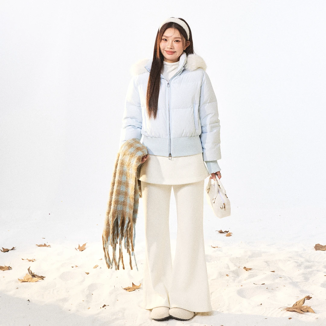 张大人【海盐芝士 】大码女装微胖妹妹妹韩系甜美风显瘦高腰微喇裤