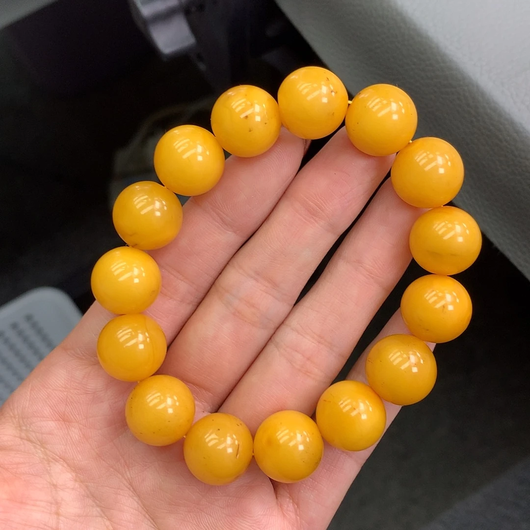 琥珀未镶嵌珠宝奇石14mm➕