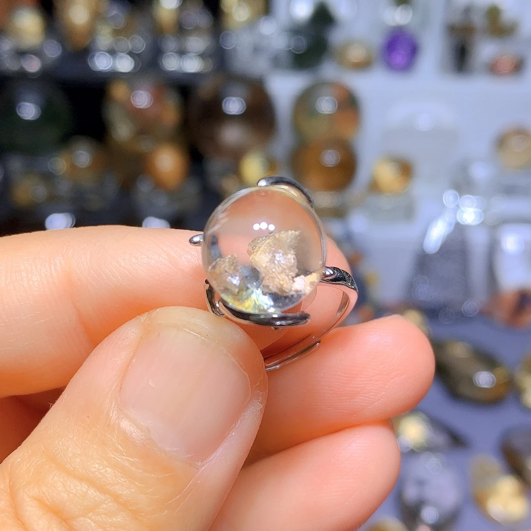 水晶戒指未镶嵌天然水晶