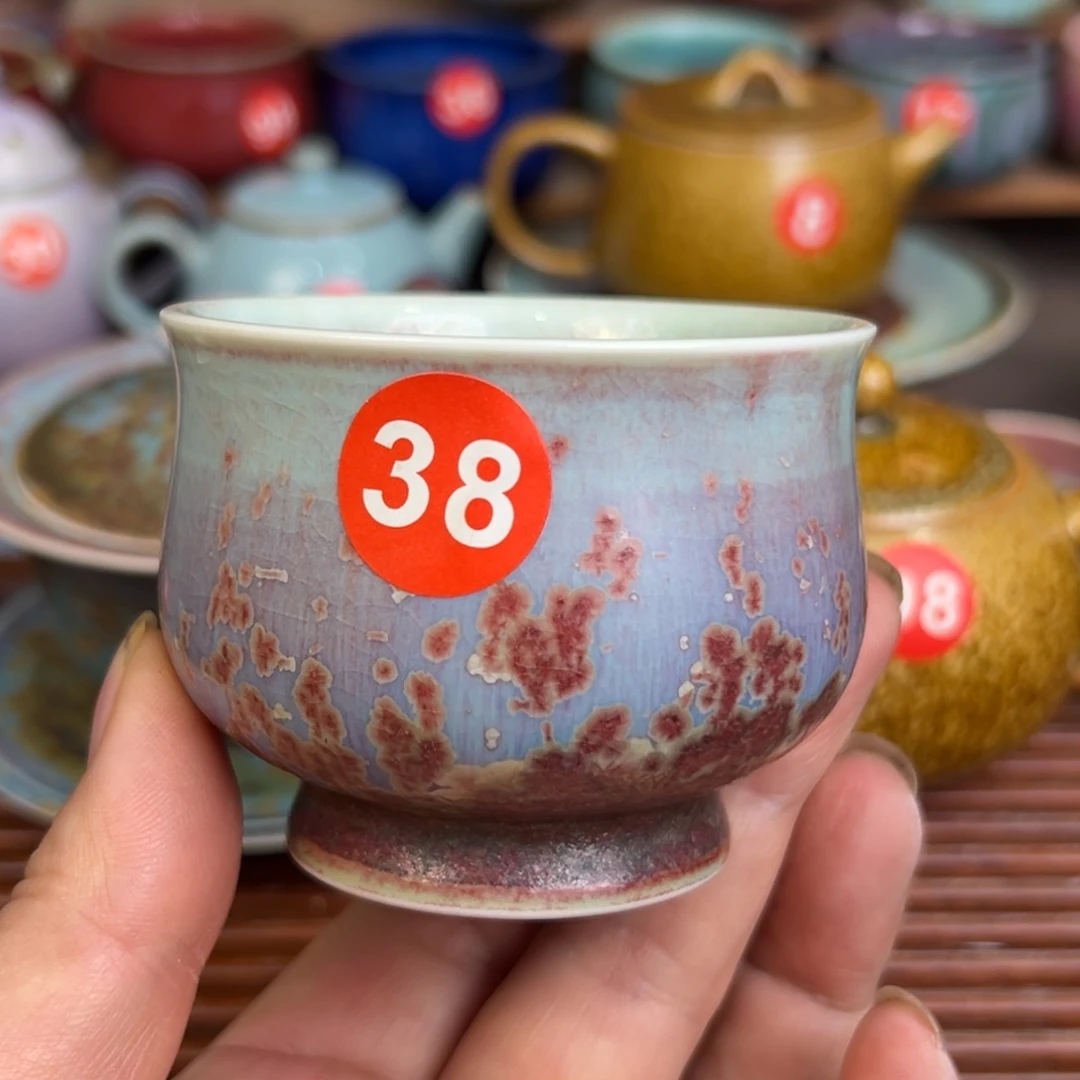 手工制作钧窑茶器