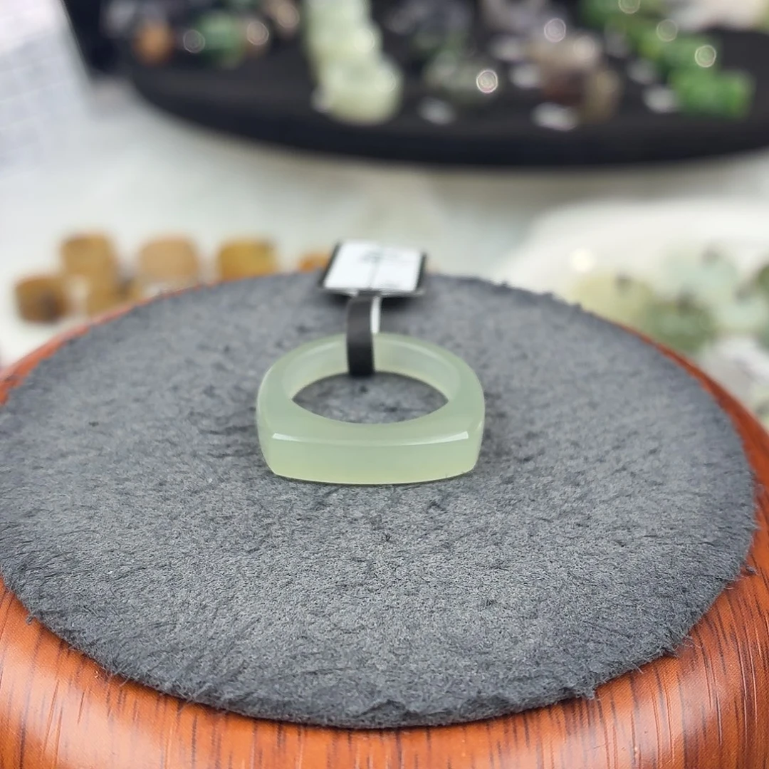 和田玉未镶嵌戒指b3浅晴马鞍17.3不退换