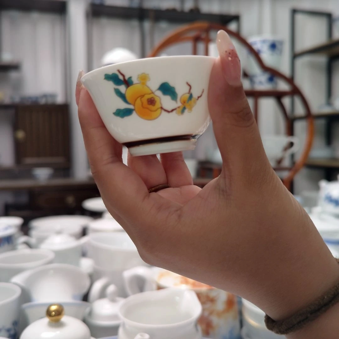 瓷事事如意小杯两只装