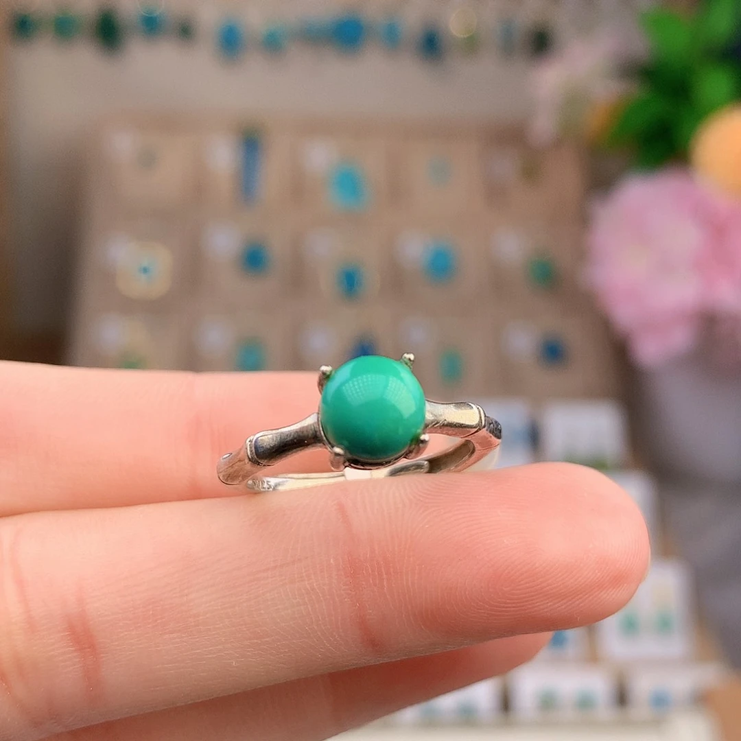 绿松石银S925镶嵌颈饰