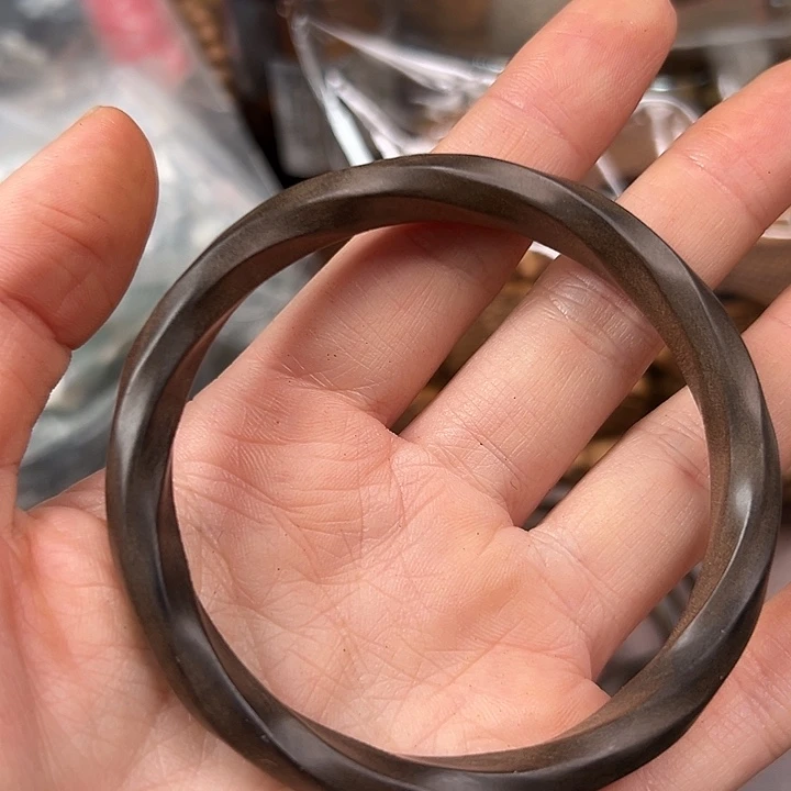 檀香木其他阴沉横纹62圈口完美