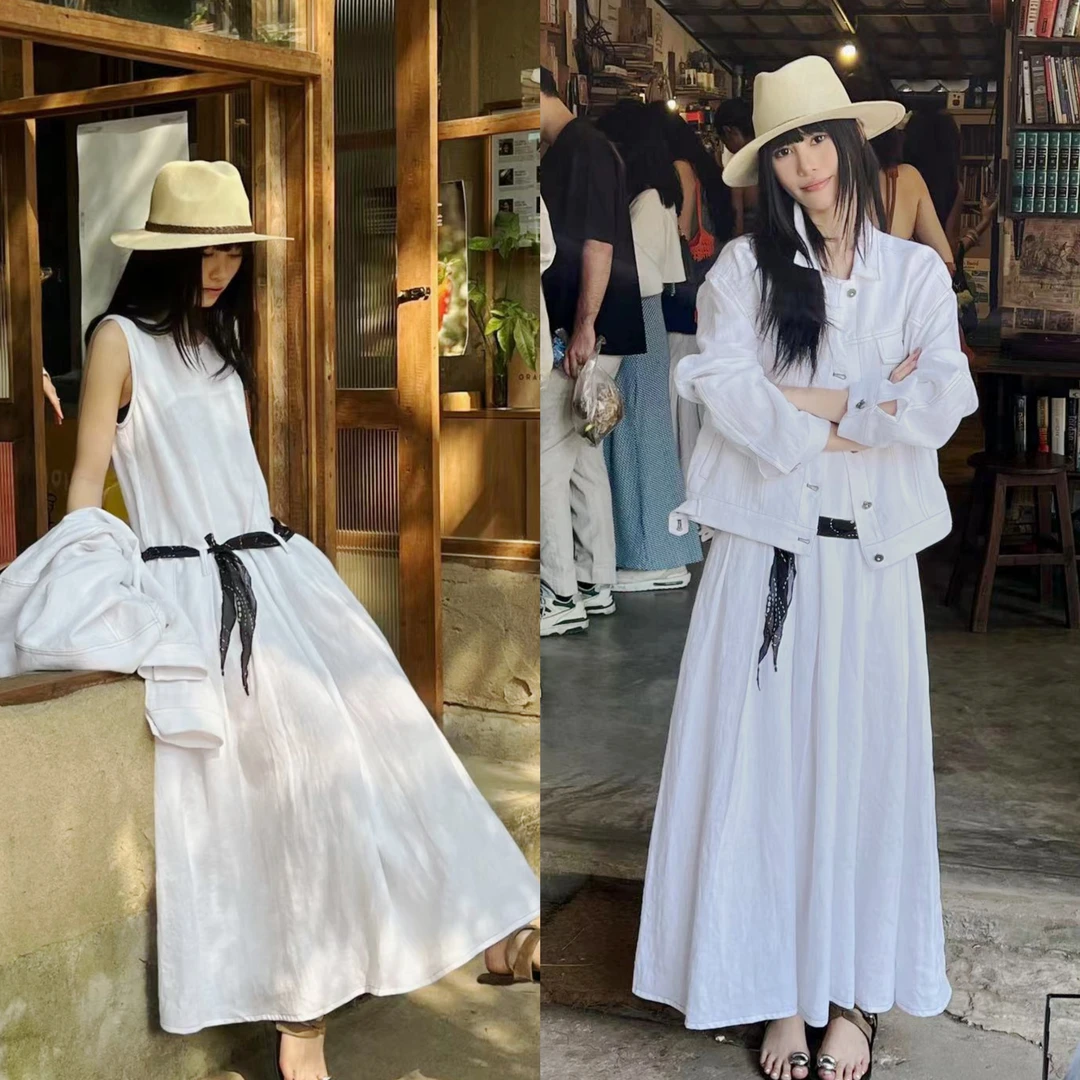 25年新款- 是100亚麻的背心连衣裙（UMA60130#）UMA