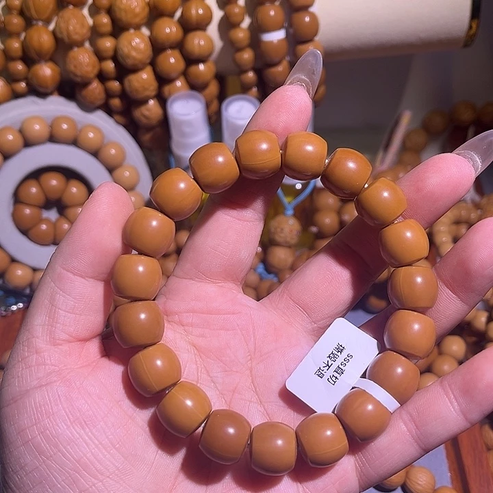 微***笑猴头核桃吊坠直切手串