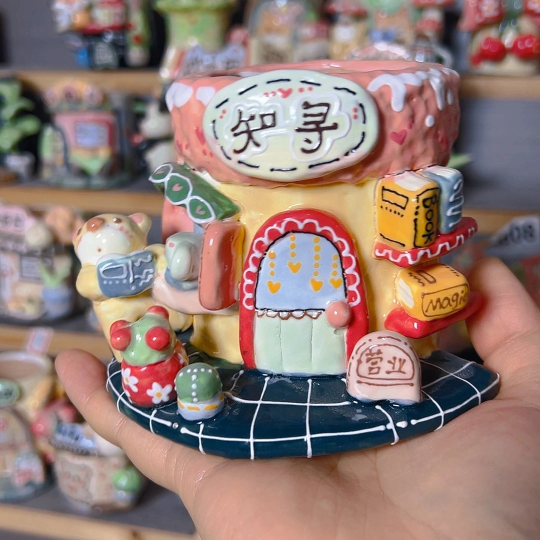 浅***福老梧家的手工多肉花盆