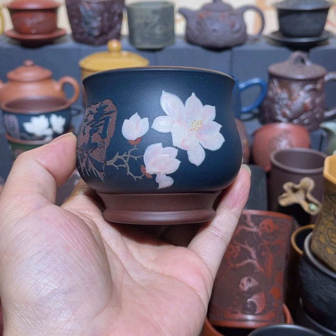 原矿紫砂手工主人杯