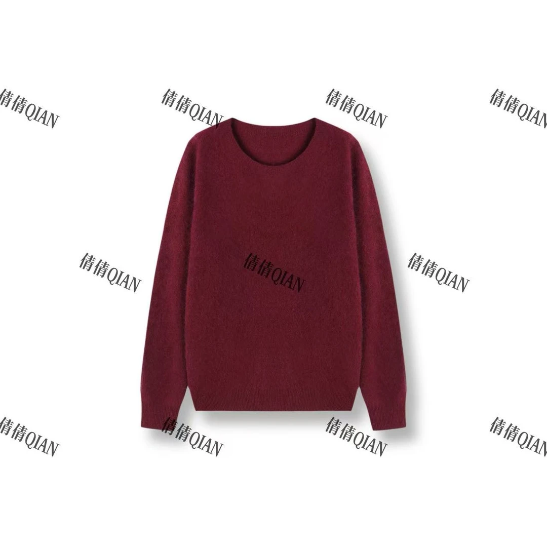 慵懒风百搭圆领针织衫宽松版显瘦款（25MY121-091-112）