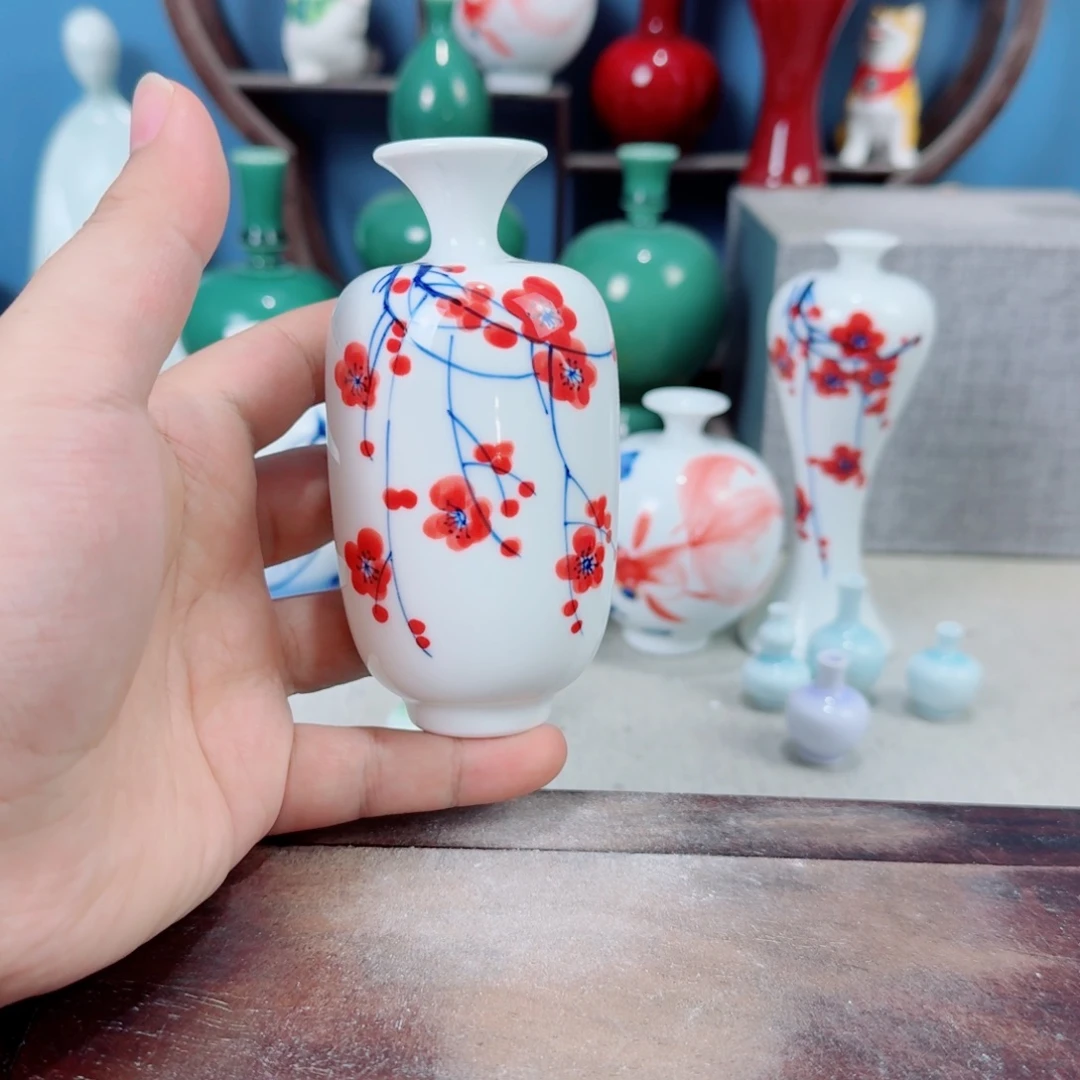 陶瓷手工小花器摆件