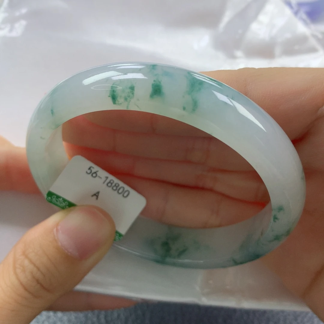 未镶嵌手镯翡翠缅甸天然翡翠A货56.5贵妃