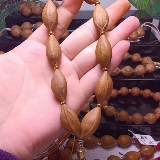 手串/手链橄榄核橄榄核三花柳叶手串（瑕疵）