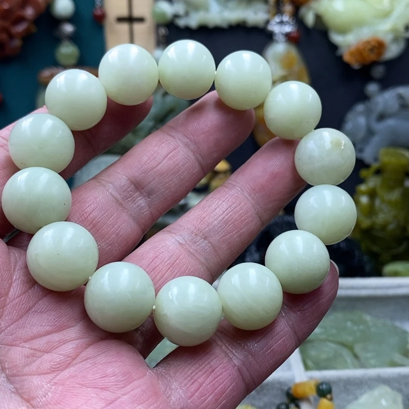 【闪购商品】蛇纹石玉手链未镶嵌