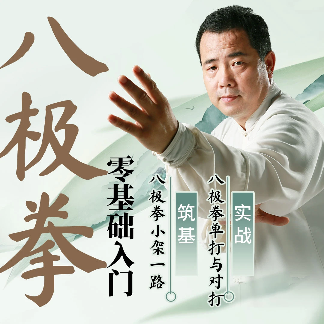 可调节臂力器+八极拳零基础练就贴身靠打实战格斗武术功夫